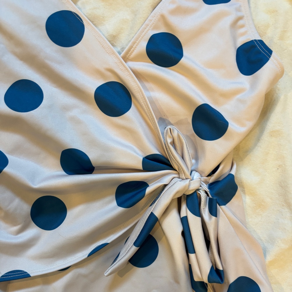 💋3 for $25 IMAGINE Perry One Piece bathing suite with polka dots - Picture 3 of 11